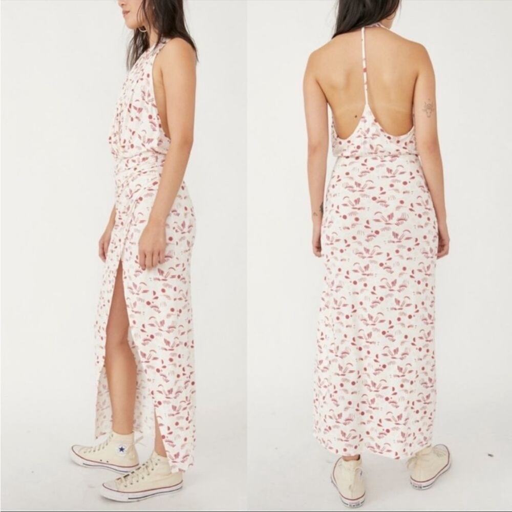 NWT Free People Daria jersey t back maxi dress sz L